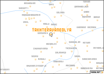 map of Takht-e Ravān-e ‘Olyā