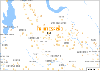 map of Takht-e Sarāb