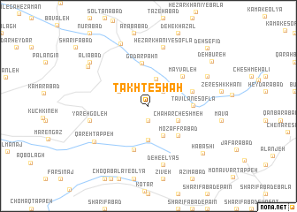 map of Takht-e Shāh