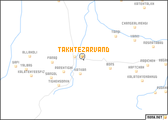 map of Takht-e Zarvand