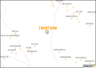 map of Takhtgāh