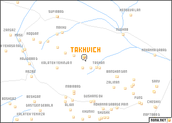 map of Takhvīch