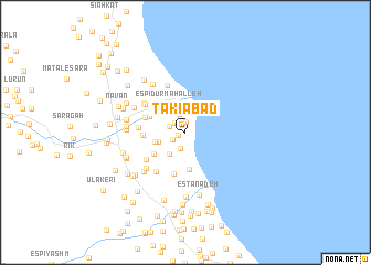 map of Takīābād