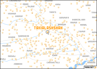 map of Takia Lash Shāh