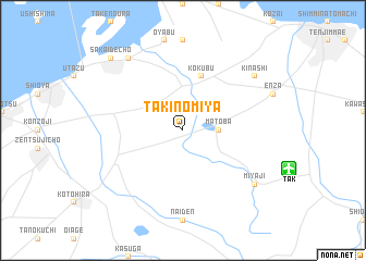 map of Takinomiya