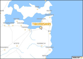 map of Takinoshiri