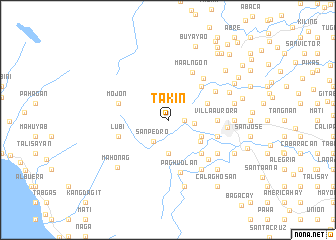 map of Takin