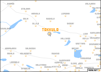 map of Takkula