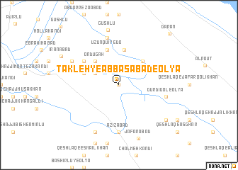 map of Takleh-ye ‘Abbāsābād-e ‘Olyā