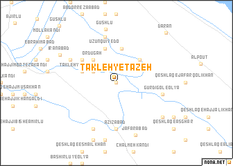 map of Takleh-ye Tāzeh