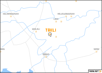 map of Tākli