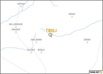 map of Tākli