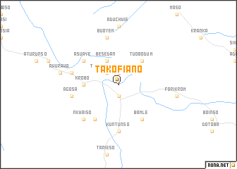 map of Takofiano