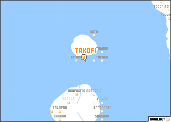 map of Takofi