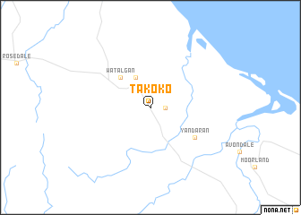 map of Takoko