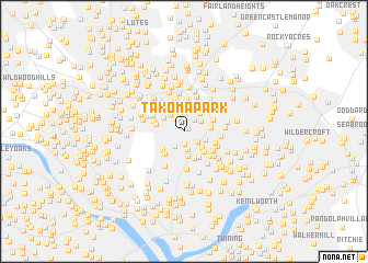 map of Takoma Park