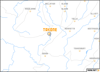 map of Takone
