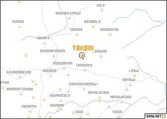 map of Takoni