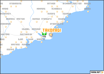 map of Takoradi