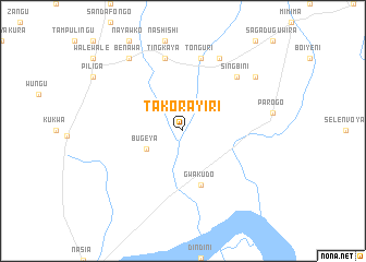 map of Takorayiri