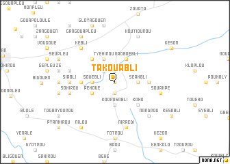 map of Takouabli