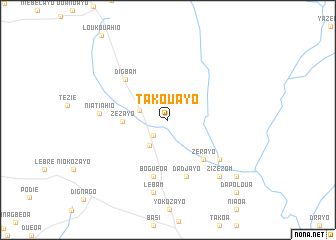 map of Takouayo