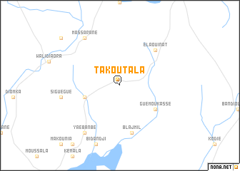map of Takoutala