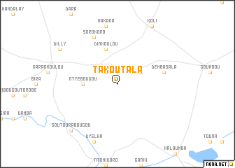 map of Takoutala