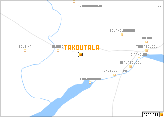 map of Takoutala