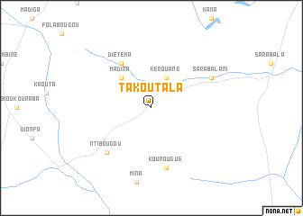 map of Takoutala