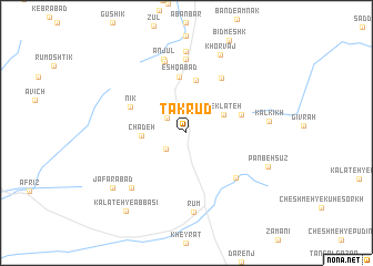 map of Tak Rūd