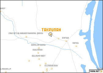 map of Takrūnah