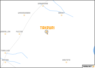 map of Takrūrī