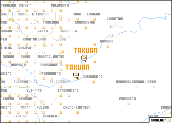 map of Ta-kuan