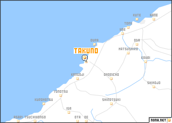 map of Takuno