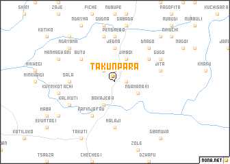 map of Takunpara