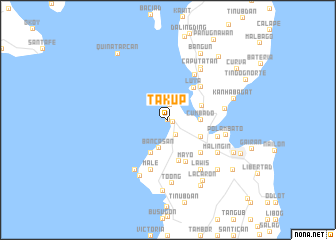 map of Takup