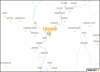 map of Takura