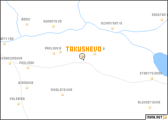 map of Takushevo