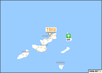 map of Taku