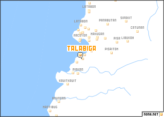 map of Talabiga