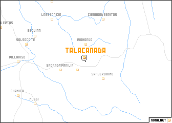 map of Tala Cañada