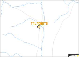 map of Talacasto