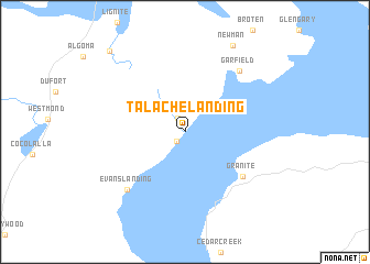 map of Talache Landing