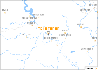 map of Talacogon