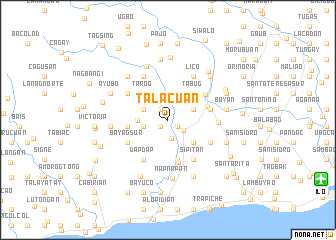 map of Talacu-an