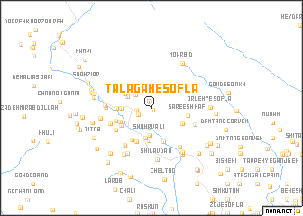 map of Ţalāgah-e Soflá