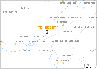 map of Talagante