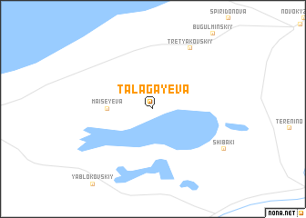 map of Talagayeva