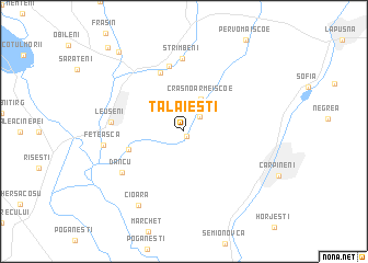 map of Tălăieşti